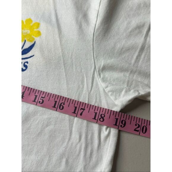 Vans Men's White Off The Wall Flower Daze Slim Fit Short Sleeve T-Shirt Medium - Picture 3 of 4